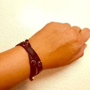 Leather wrap bracelet
